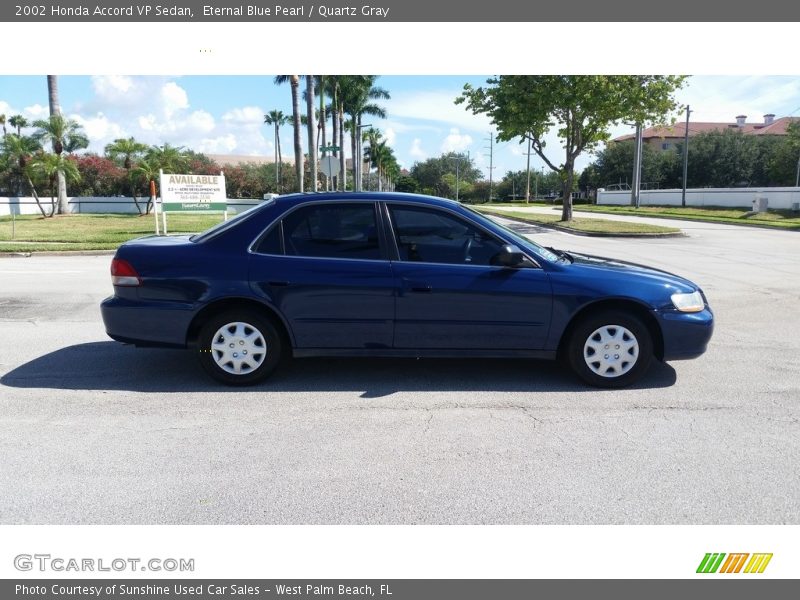 Eternal Blue Pearl / Quartz Gray 2002 Honda Accord VP Sedan