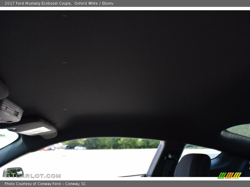 Oxford White / Ebony 2017 Ford Mustang Ecoboost Coupe