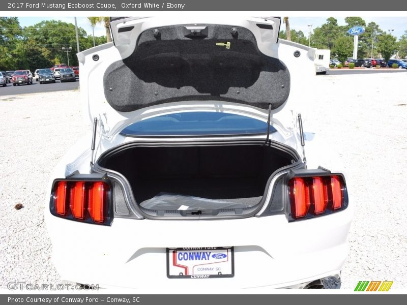 Oxford White / Ebony 2017 Ford Mustang Ecoboost Coupe