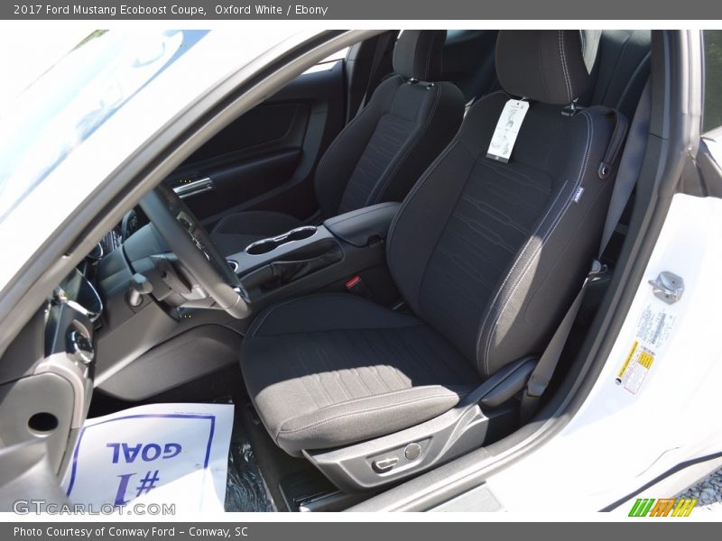 Oxford White / Ebony 2017 Ford Mustang Ecoboost Coupe