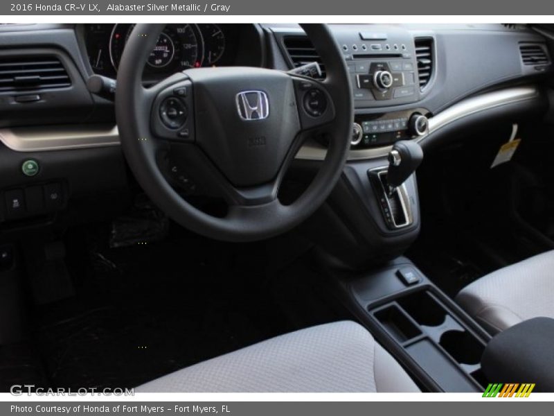 Alabaster Silver Metallic / Gray 2016 Honda CR-V LX