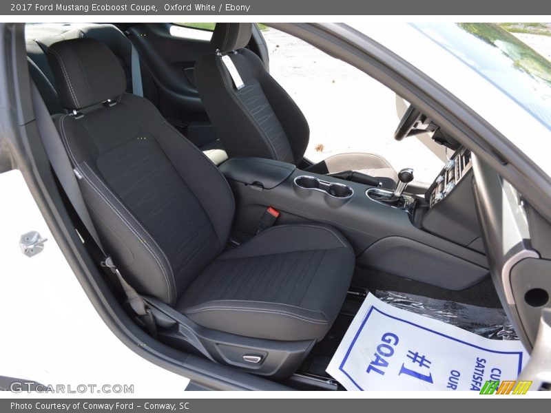 Oxford White / Ebony 2017 Ford Mustang Ecoboost Coupe