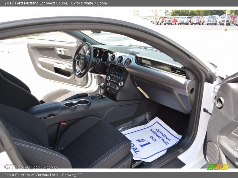Oxford White / Ebony 2017 Ford Mustang Ecoboost Coupe