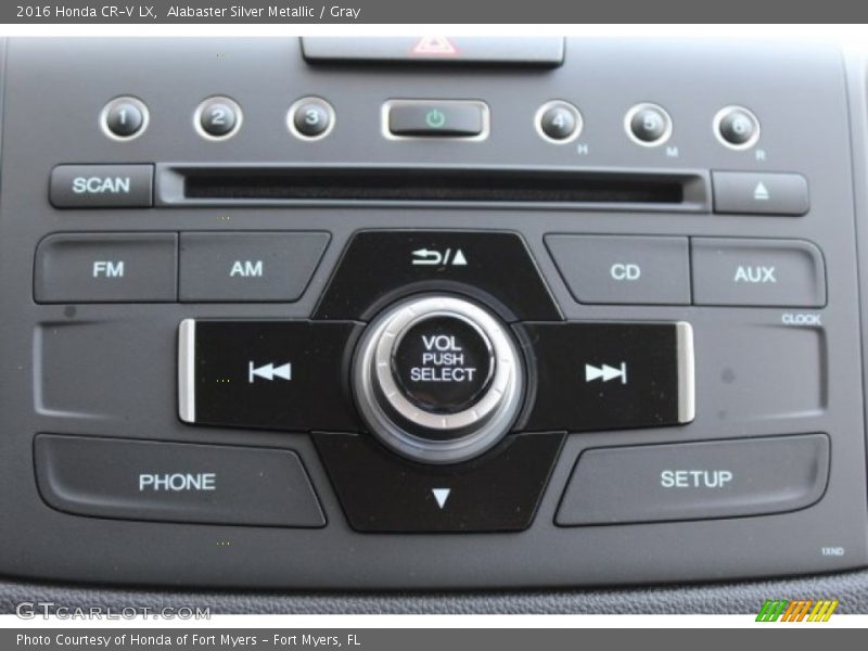 Alabaster Silver Metallic / Gray 2016 Honda CR-V LX