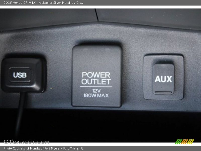 Alabaster Silver Metallic / Gray 2016 Honda CR-V LX