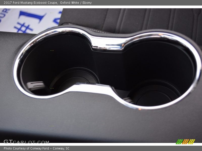 Oxford White / Ebony 2017 Ford Mustang Ecoboost Coupe