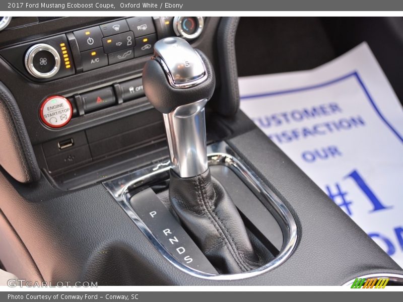 Oxford White / Ebony 2017 Ford Mustang Ecoboost Coupe