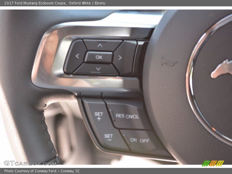 Oxford White / Ebony 2017 Ford Mustang Ecoboost Coupe