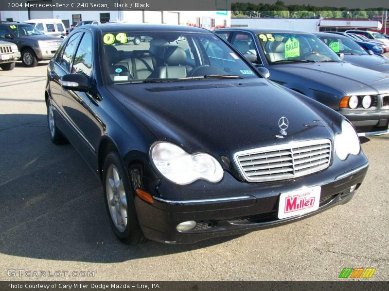 Black / Black 2004 Mercedes-Benz C 240 Sedan