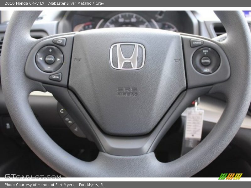 Alabaster Silver Metallic / Gray 2016 Honda CR-V LX
