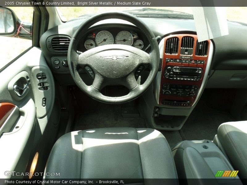 Bright Silver Metallic / Medium Slate Gray 2005 Chrysler Town & Country Limited