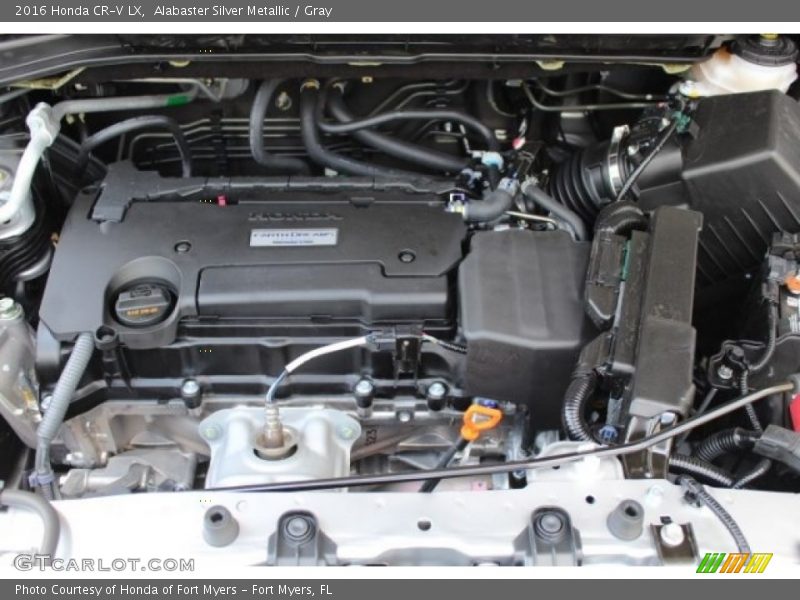 Alabaster Silver Metallic / Gray 2016 Honda CR-V LX