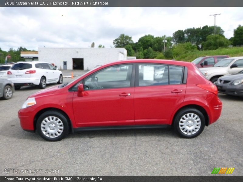 Red Alert / Charcoal 2008 Nissan Versa 1.8 S Hatchback