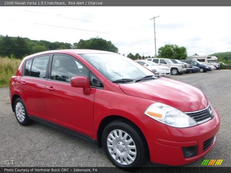Red Alert / Charcoal 2008 Nissan Versa 1.8 S Hatchback