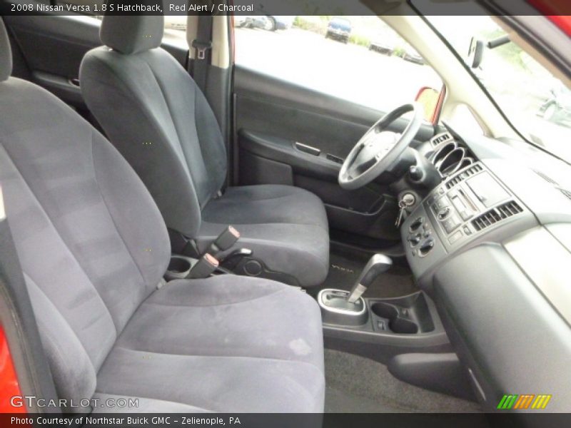 Red Alert / Charcoal 2008 Nissan Versa 1.8 S Hatchback