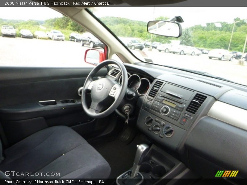 Red Alert / Charcoal 2008 Nissan Versa 1.8 S Hatchback