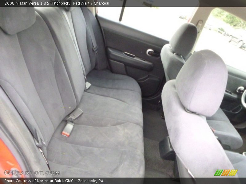 Red Alert / Charcoal 2008 Nissan Versa 1.8 S Hatchback