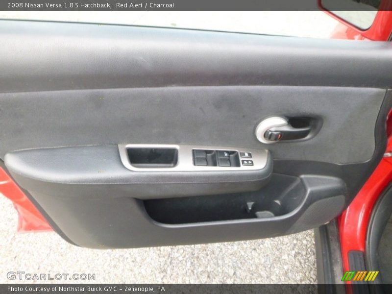 Red Alert / Charcoal 2008 Nissan Versa 1.8 S Hatchback