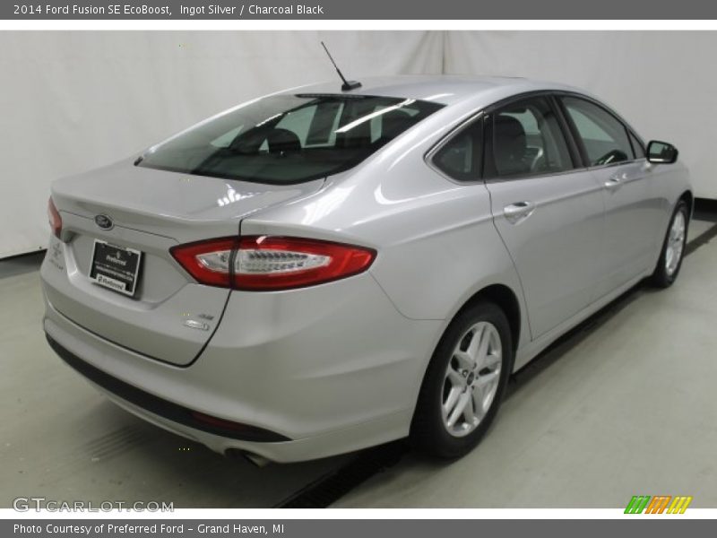 Ingot Silver / Charcoal Black 2014 Ford Fusion SE EcoBoost