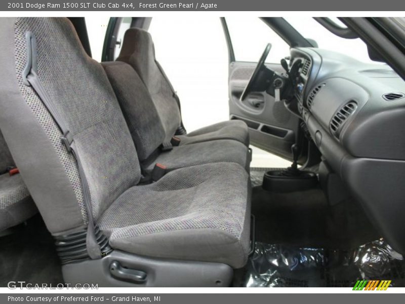 Forest Green Pearl / Agate 2001 Dodge Ram 1500 SLT Club Cab 4x4