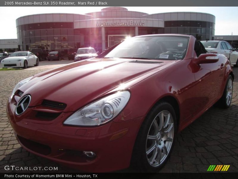 Mars Red / Black 2005 Mercedes-Benz SLK 350 Roadster
