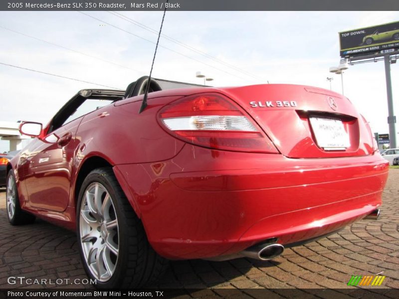 Mars Red / Black 2005 Mercedes-Benz SLK 350 Roadster
