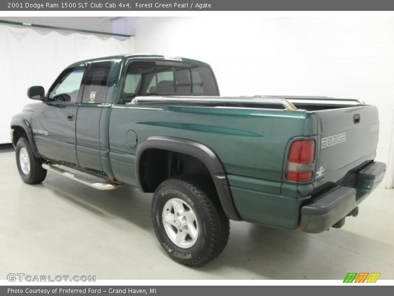 Forest Green Pearl / Agate 2001 Dodge Ram 1500 SLT Club Cab 4x4