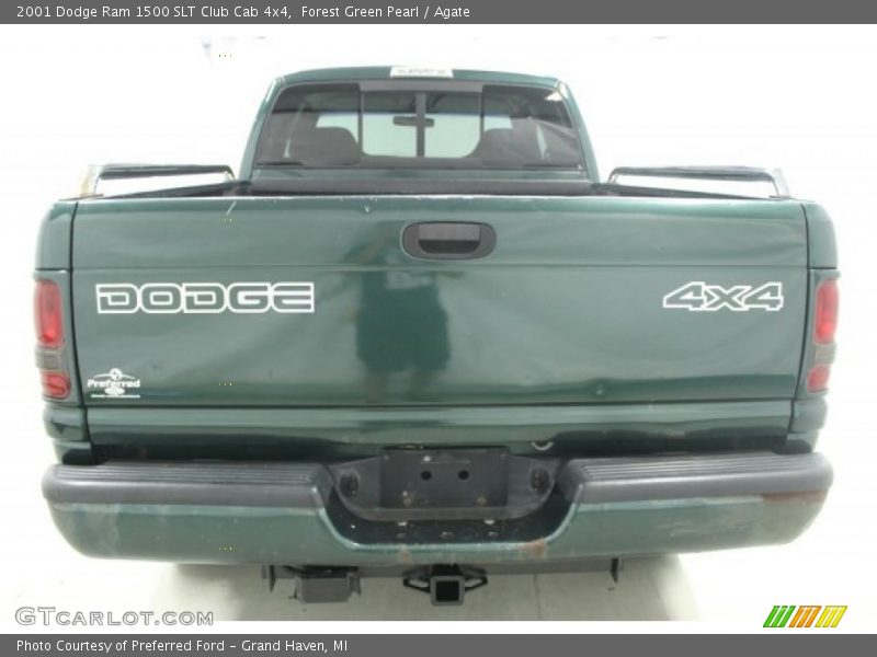 Forest Green Pearl / Agate 2001 Dodge Ram 1500 SLT Club Cab 4x4