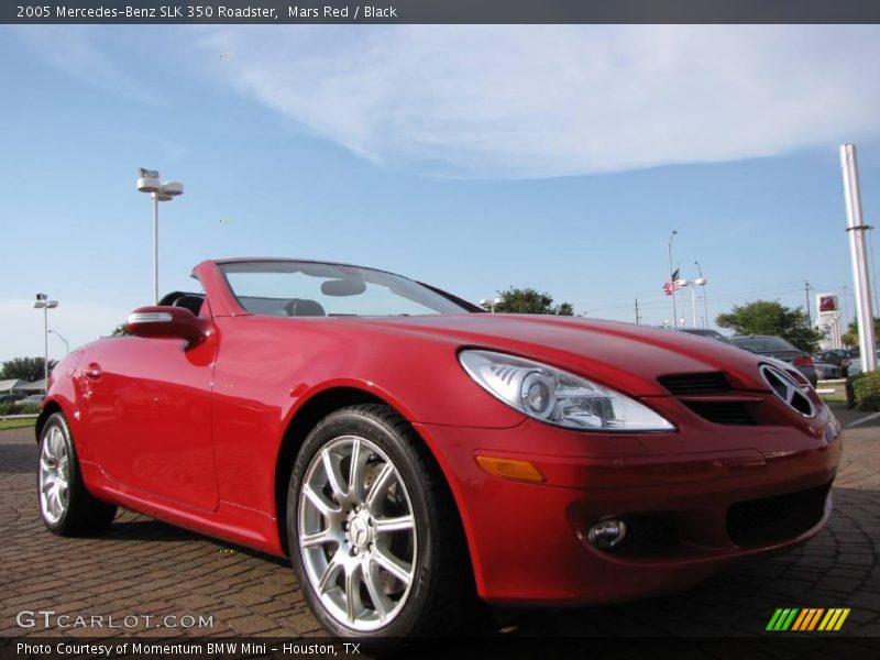 Mars Red / Black 2005 Mercedes-Benz SLK 350 Roadster