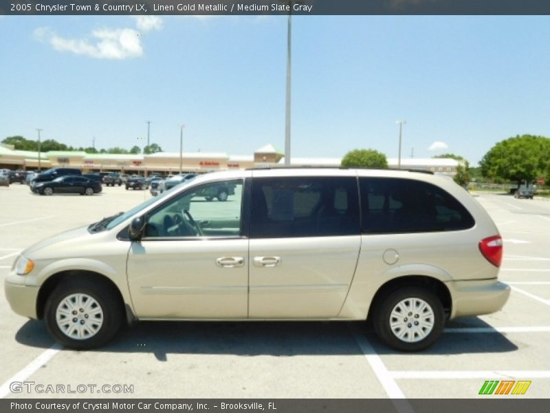 Linen Gold Metallic / Medium Slate Gray 2005 Chrysler Town & Country LX