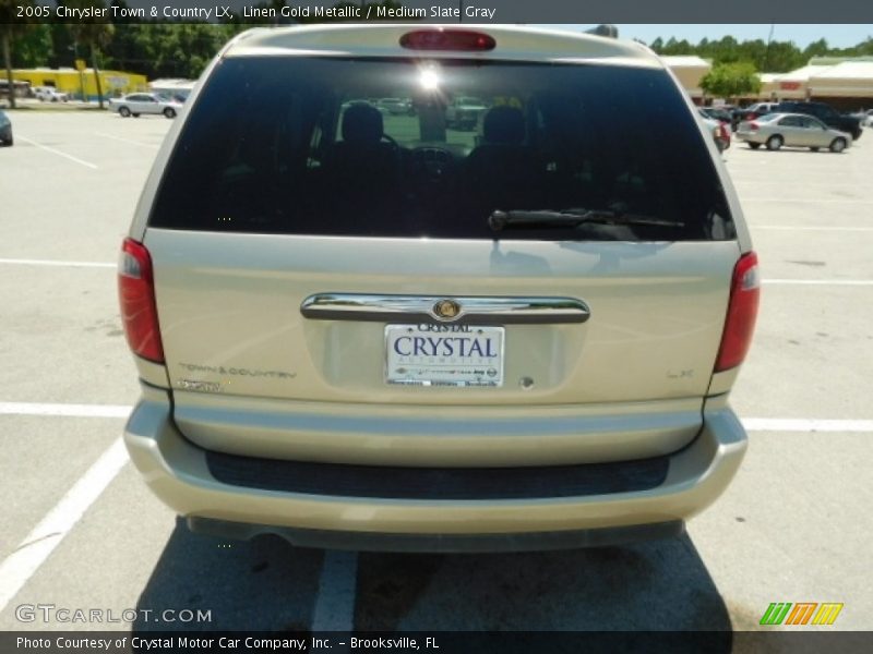 Linen Gold Metallic / Medium Slate Gray 2005 Chrysler Town & Country LX