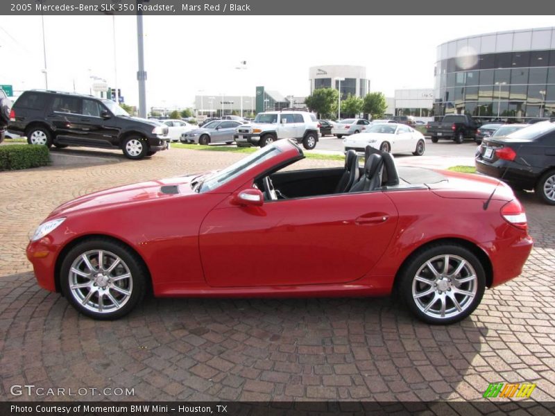 Mars Red / Black 2005 Mercedes-Benz SLK 350 Roadster