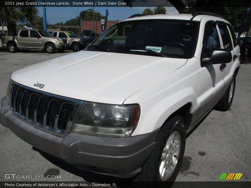 Stone White / Dark Slate Gray 2003 Jeep Grand Cherokee Laredo