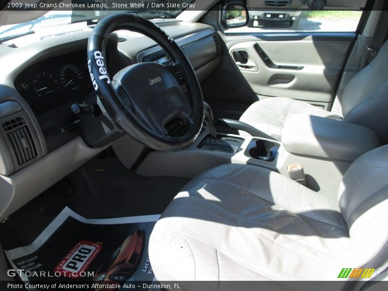 Stone White / Dark Slate Gray 2003 Jeep Grand Cherokee Laredo