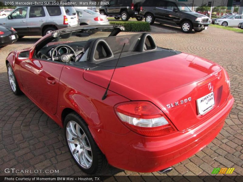 Mars Red / Black 2005 Mercedes-Benz SLK 350 Roadster