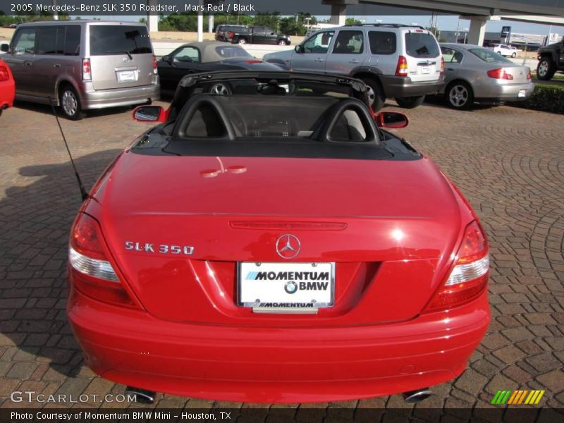 Mars Red / Black 2005 Mercedes-Benz SLK 350 Roadster