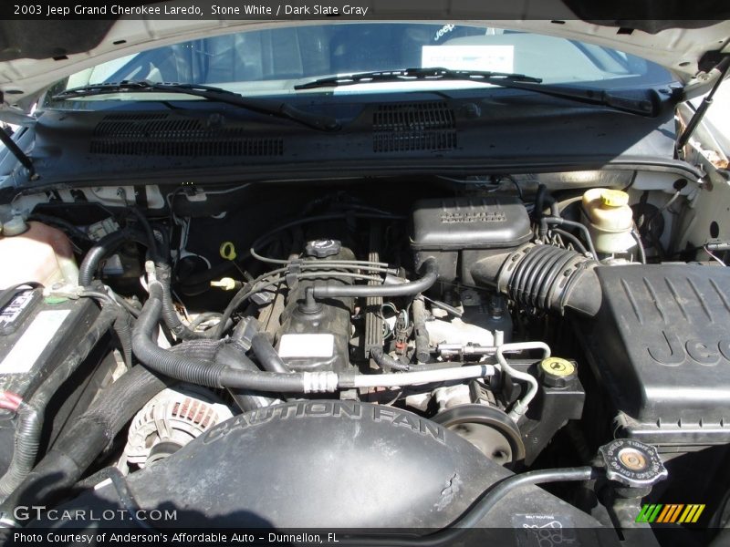 Stone White / Dark Slate Gray 2003 Jeep Grand Cherokee Laredo