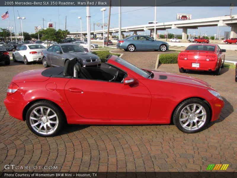 Mars Red / Black 2005 Mercedes-Benz SLK 350 Roadster
