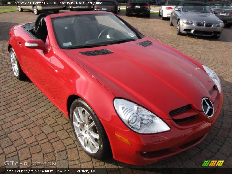 Mars Red / Black 2005 Mercedes-Benz SLK 350 Roadster