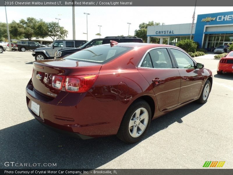 Butte Red Metallic / Cocoa/Light Neutral 2016 Chevrolet Malibu Limited LT