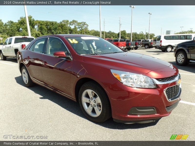 Butte Red Metallic / Cocoa/Light Neutral 2016 Chevrolet Malibu Limited LT