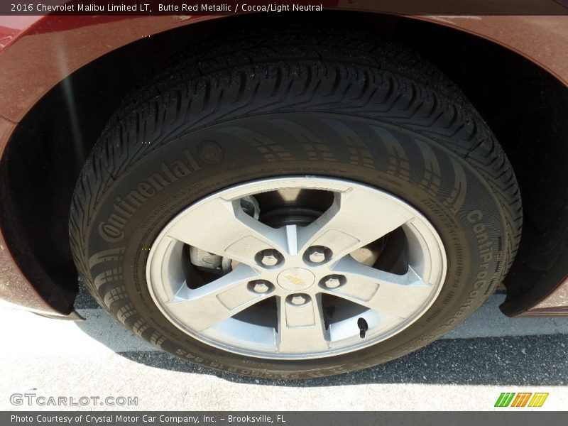 Butte Red Metallic / Cocoa/Light Neutral 2016 Chevrolet Malibu Limited LT