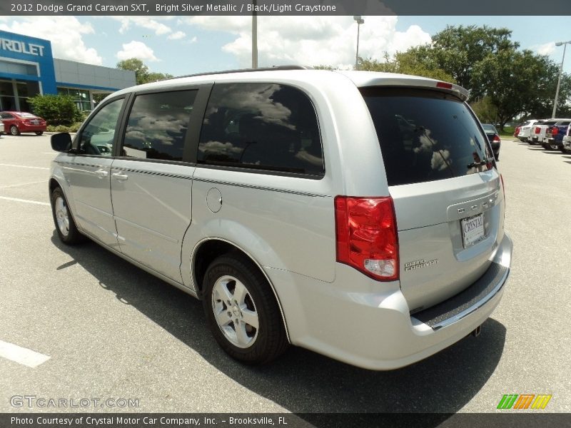 Bright Silver Metallic / Black/Light Graystone 2012 Dodge Grand Caravan SXT