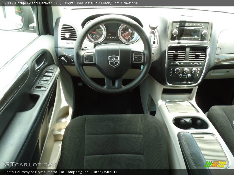 Bright Silver Metallic / Black/Light Graystone 2012 Dodge Grand Caravan SXT