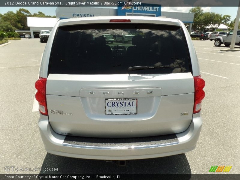 Bright Silver Metallic / Black/Light Graystone 2012 Dodge Grand Caravan SXT