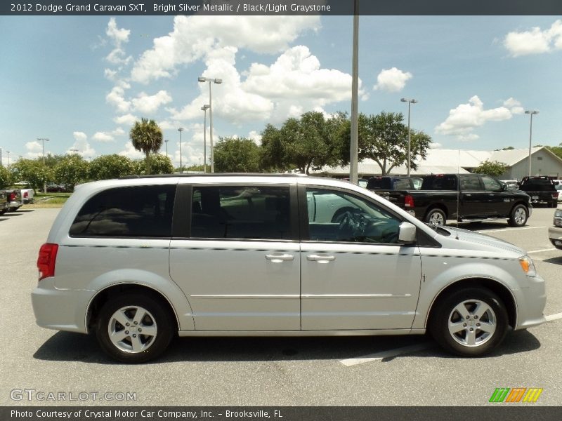 Bright Silver Metallic / Black/Light Graystone 2012 Dodge Grand Caravan SXT