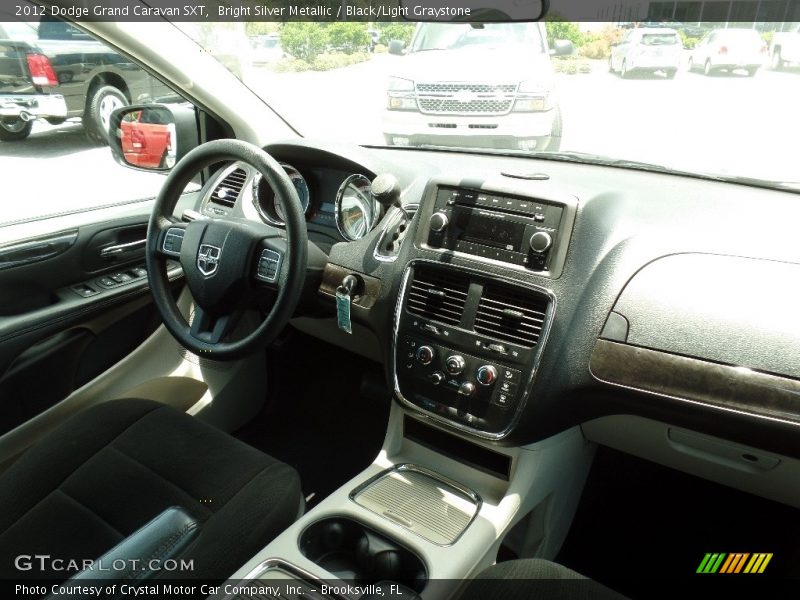 Bright Silver Metallic / Black/Light Graystone 2012 Dodge Grand Caravan SXT