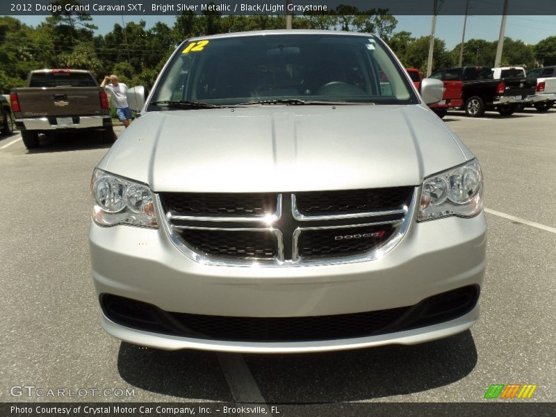 Bright Silver Metallic / Black/Light Graystone 2012 Dodge Grand Caravan SXT