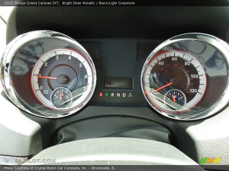 Bright Silver Metallic / Black/Light Graystone 2012 Dodge Grand Caravan SXT