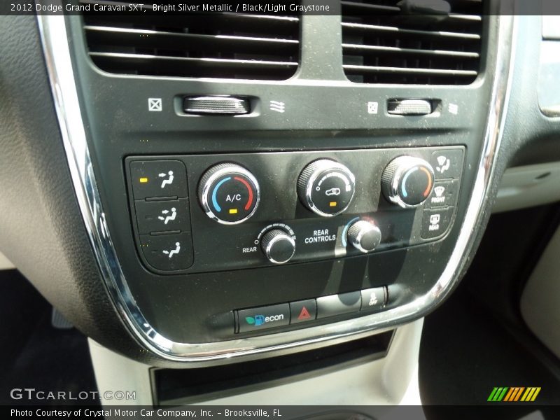 Bright Silver Metallic / Black/Light Graystone 2012 Dodge Grand Caravan SXT